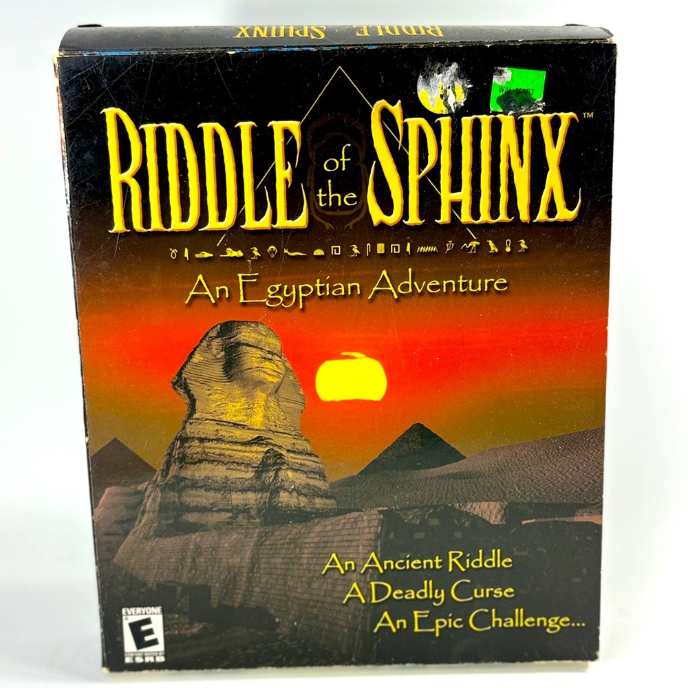 Riddle of the Sphinx: An Egyptian Adventure Big Box (2000 PC CD-ROM) CIB